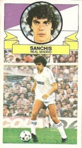 Liga 85-86. Sanchís (Real Madrid). Ediciones Este.