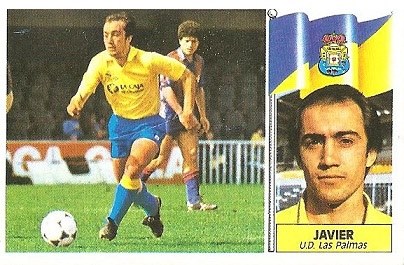 Liga 86-87. Javier (U.D. Las Palmas). Ediciones Este.