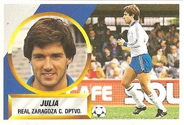 Liga 88-89. Juliá (Real Zaragoza). Ediciones Este.