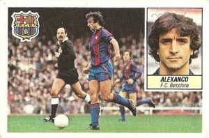 Liga 84-85. Alexanco (F.C. Barcelona). Ediciones Este.