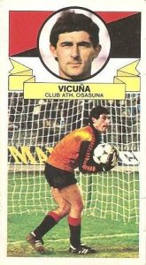 Liga 85-86. Vicuña (Club Atlético Osasuna). Ediciones Este.