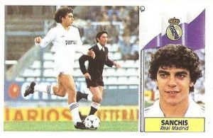 Liga 86-87. Sanchís (Real Madrid). Ediciones Este.