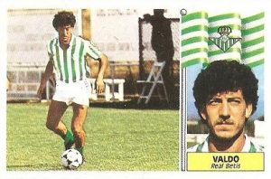 Liga 86-87. Valdo (Real Betis). Ediciones Este.