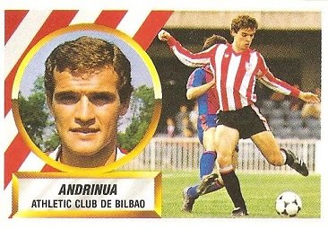 Liga 88-89. Andrinua (Ath. Bilbao). Ediciones Este.