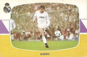 Liga 84-85. Isidro (Real Madrid). Cromos Cano.