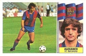 Liga 86-87. Alexanco ( F.C. Barcelona). Ediciones Este.