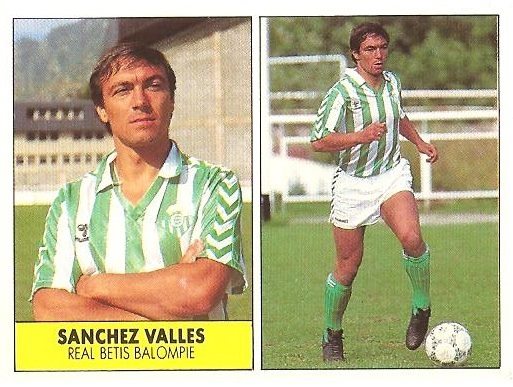 Liga 87-88. Sánchez Vallés (Real Betis). Ediciones Festival.