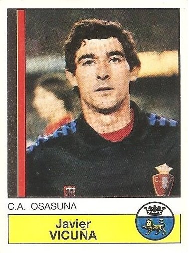 Fútbol 87. Vicuña (Club Atlético Osasuna). Ediciones Panini.