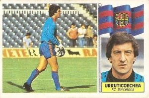 Liga 86-87. Urruticoechea ( F.C. Barcelona). Ediciones Este.