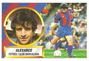 Liga 88-89. Alexanco (F.C. Barcelona). Ediciones Este.