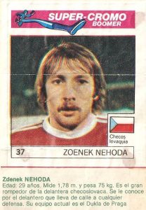 Super Cromos Los Mejores del Mundo (1981). Nehoda (Checoslovaquia). Chicle Fútbol Boomer.
