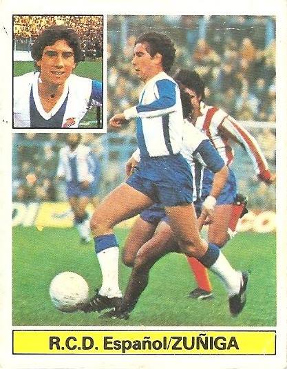 Liga 81-82. Zuñiga (R.C.D. Español). Ediciones Este.