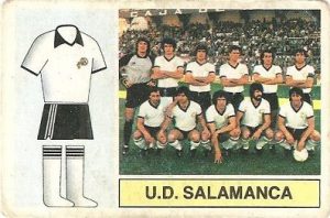 Liga 82-83. Alineación U.D. Salamanca (U.D. Salamanca). Ediciones Este.