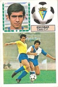 Liga 83-84. Escobar (Cadiz C.F.). Ediciones Este.