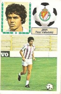Liga 83-84. Javi (Real Valladolid). Ediciones Este.