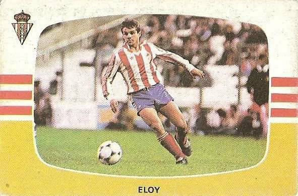 Liga 84-85. Eloy (Real Sporting de Gijón). Cromos Cano.