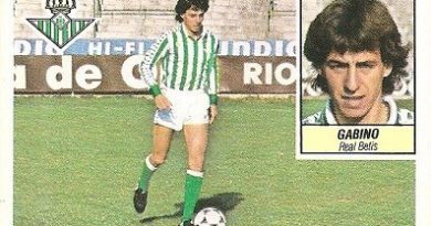 Liga 84-85. Gabino (Real Betis). Ediciones Este.