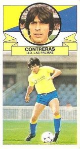 Liga 85-86. Contreras (U.D. Las Palmas). Ediciones Este.