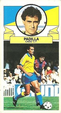 Liga 85-86. Padilla (Cádiz C.F.). Ediciones Este.