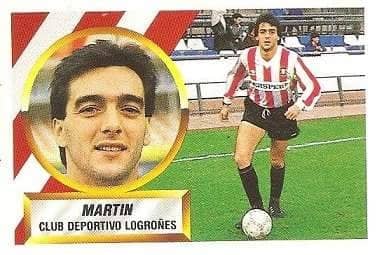 Liga 88-89. Martín (C.D. Logroñés). Ediciones Este.