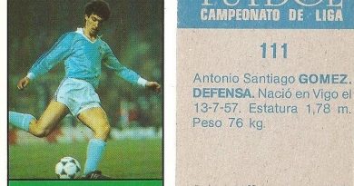 Fútbol 85-86. Campeonato de Liga. Gómez (Real Club Celta de Vigo). Editorial Lisel.