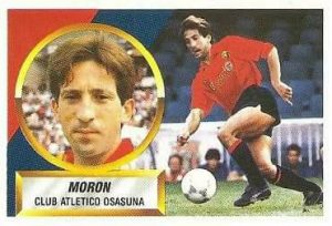 Liga 88-89. Fichaje Nº 19 Morón (Club Atlético Osasuna). Ediciones Este.