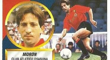 Liga 88-89. Fichaje Nº 19 Morón (Club Atlético Osasuna). Ediciones Este.