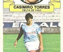 Liga 85-86. Fichaje Nº 36 Casimiro Torres (Real Club Celta de Vigo). Ediciones Este.