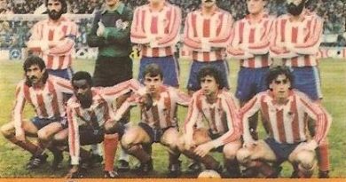 1983-84 Super Campeones. Alineación Real Sporting de Gijón (Real Sporting de Gijón). Ediciones Gol.
