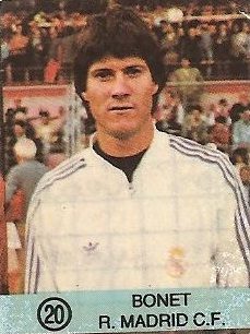 1983-84 Super Campeones. Bonet (Real Madrid). (Ediciones Gol).