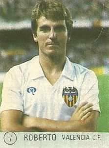 1983 Selección de Fútbol Liga Española. Roberto (Valencia C.F.). Editorial Mateo Mirete.