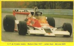 Grand Prix Ford 1982. James Hunt (McLaren). (Editorial Danone).