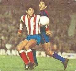 Liga 82-83. Hugo Sánchez (At. Madrid). Ediciones Este.