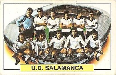 Liga 83-84. Alineación U.D. Salamanca (U.D. Salamanca). Ediciones Este.