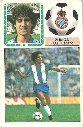 Liga 83-84. Zuñiga (R.C.D. Español). Ediciones Este.
