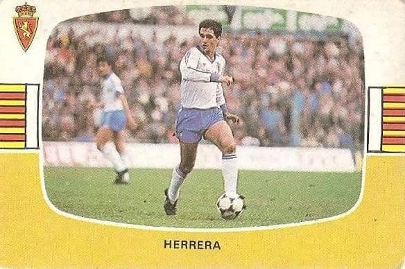 Liga 84-85. Herrera (Real Zaragoza). Cromos Cano.
