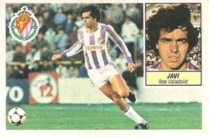 Liga 84-85. Javi (Real Valladolid). Ediciones Este.