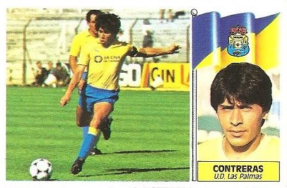 Liga 86-87. Contreras (U.D. Las Palmas). Ediciones Este.
