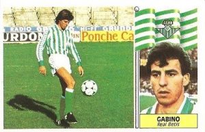 Liga 86-87. Gabino (Real Betis). Ediciones Este.
