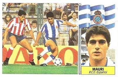 Liga 86-87. Mauri (R.C.D. Español). Ediciones Este.