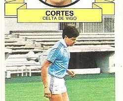 Liga 85-86. Cortés (Real Club Celta de Vigo). Ediciones Este.