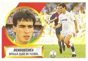 Liga 88-89. Bengoechea (Sevilla C.F.). Ediciones Este.
