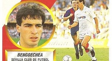 Liga 88-89. Bengoechea (Sevilla C.F.). Ediciones Este.