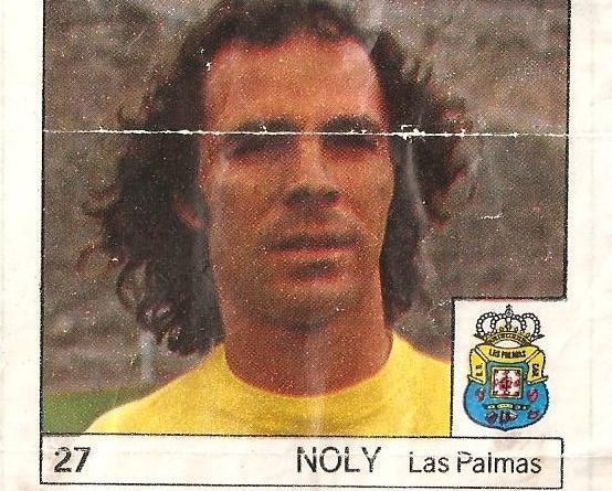 Super Cromos Los Mejores del Mundo (1981). Noly (U.D. Las Palmas). Chicle Fútbol Boomer.