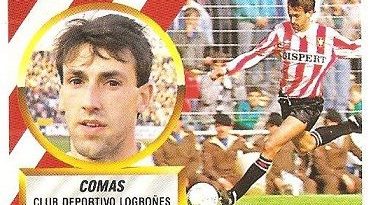Liga 88-89. Comas (C.D. Logroñés). Ediciones Este.
