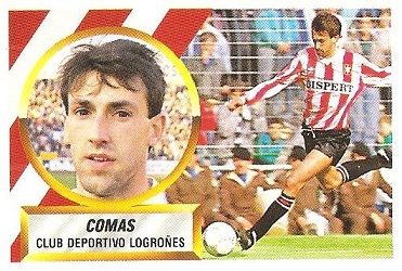 Liga 88-89. Comas (C.D. Logroñés). Ediciones Este.