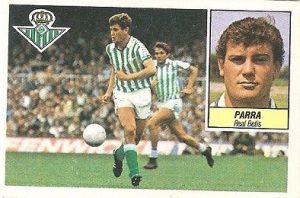 Liga 84-85. Parra (Real Betis). Ediciones Este.