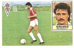 Liga 84-85. Albalalejo (Real Murcia). Ediciones Este.