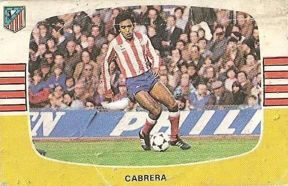 Liga 84-85. Cabrera (Atlético de Madrid). Cromos Cano.