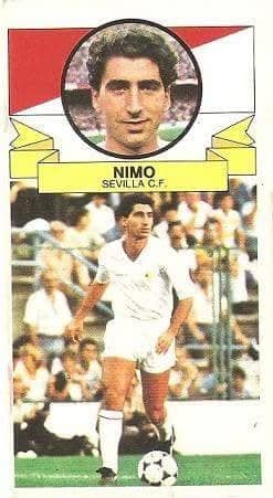 Liga 85-86. Nimo (Sevilla C.F.). Ediciones Este.